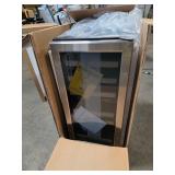TITTLA15\" Dual Zone 30-Bottle Cellar Cooling Unit Built- in Freestanding Compressor Wine Cooler with 2 handles-Stainless Steel - Retail: $1,099