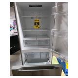 Vissani30 in. 18.7 cu. ft. Bottom Freezer Refrigerator in Fingerprint Resistant Stainless Steel, Garage Ready DAMAGED (See Pictures and Description) - Retail: $969
