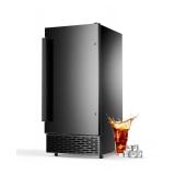 Hooure15 in. Commercial Ice Maker 120 lbs./24 H Freestanding Black Ice Maker Full Size Cubes with 30 lbs. Storage MISSING ITEMS (See Pictures and Description) - Retail: $940