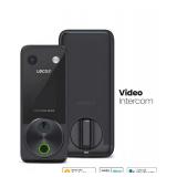 LocklyVision 2K Video Zeno Matte Black Deadbolt Wi-Fi Doorbell Smart Lock,Home Key,Night Vision,Fingerprint, Siri/Alexa/Google - Retail: $424