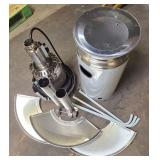 Hampton Bay48000 BTU Stainless Steel Propane Standing Patio Heater with Wheels - Retail: $159