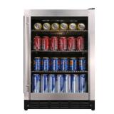 Magic Chef HMBC58ST 23.4  154 (12 oz.) Can Beverage Cooler  Stainless Steel - Retail: $707