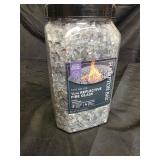 Hampton Bay1/4 in. 10 lbs. Silver Reflective Tempered Fire Glass - Retail: $29