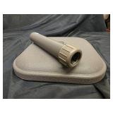 StyleWell26 lbs. Concrete and Resin Patio Umbrella Base in Brown - Retail: $39