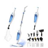 SENMO Steam Mop, 14-in-1 Detachable Steam Cleaner for Home and Floor, 1300W 228Â°F Deep Cleaning MultiPurpose Floor Steamer with 14 Attachments for Hardwood Floors, Tile, Grout, Furniture, Carpet, W
