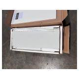 FUFU&GAGAWhite Paint Big Wardrobe Armoires W/Mirror, Hanging Rod, Drawers, Adjustable Shelves 70.9 in. H x 47.2 in. W x 20 in. D - Retail: $361