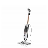 SharkSteamSpot Corded Steam Mop with Steam Blaster for Hard Floors in White with XL Removable Tank, Washable Pads, S2001 - Retail: $109