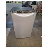 Danby Contemporary Classic 4.4 cu. ft. Retro Mini Fridge in Iridium Silver without Freezer DAMAGED (See Pictures and Description)- Retail: $349