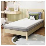 Novilla Twin XL Mattress, 6-Inch Gel Memory Foam Mattress for Cool Night Sleep & Pressure Relief Medium Firm XL Twin Size in a Box, Bliss