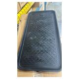 Ottomanson 15x 30 Multi-Purpose Boot Tray - Waterproof Mat for Shoes, Pet Food, Litter Box, Painting & Planting -  Raised Edge for Spill Protection