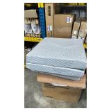 MLILY Tri-Fold Memory Foam Mattress Topper, 4 inch Single Folding Mattress with Collapsible and Washable Cover, Travel and Guest Mat, 75"X 25 "X 4", Grey