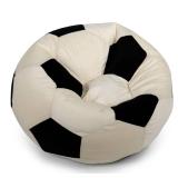 Big Joe Sports Ball Child-Sized Bean Bag Chair for Kids, Soccer Ball Plush, Ultra-Soft Lightweight Polyester Blend, 2.5 Foot Refillable