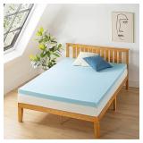 Best Price Mattress 3 Inch Ventilated Memory Foam Mattress Topper, Cooling Gel Infusion, CertiPUR-US Certified, Dorm Essentials, Queen