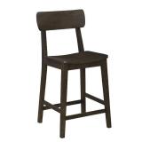 Boraam Torino Counter Height Wood Kitchen Bar Stool - Carbonite Finish