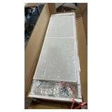 Sweetcrispy Dresser for Bedroom, Storage Drawers, Skinny Fabric Storage Tower with 4 Drawers, Tower Organizer Unit, Chest of Drawers with Wooden Top for Closet,Entryway,White