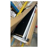 Industrial Coffee Table, 31.49\" Rustic Wood Design, Modern Farmhouse Furniture with Space-Saving, Multi-Functional 2-Tier Storage Table for Living Room, Office, Bedroom, Black