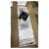 OLIXIS 5 Drawer Dresser Nightstand Classic White, Wooden Top Metal Frame Fabric Storage Organizer for Bedroom Living Room Entryway, Wide TV Stand Closet Chest Furniture