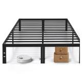 Full Size Bed Frame, 14 Inch Metal Platform Bed Frames with Heavy Duty Steel Slat Support, No Box Spring Needed, Easy Assembly, Under Bed Storage