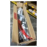 Linon Cole Black Wood 24\" Seat Height Counter Stool with Black and White Cow Print Upholstered Seat and Back