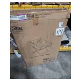 GAOMON Comfy Saucer Chairs for Adults, Foldable Living Room Chairs, Faux Fur Lazy Chair with Metal Frame, 300 LB Capacity, No Assembly Required for Bedroom, Dorms, Apartments, Blue