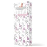 Dream On Me Floral Dreams 5 Firm Fiber Crib & Toddler Mattress (52" L x 28" W), 2-in-1 Dual-Sided Infant & Toddler Support, Waterproof & Stain Resistant, GREENGUARD Gold & JPMA Certified - Rose Pink