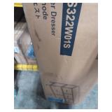 SONGMICS Dresser for Bedroom, Chest of Drawers, Steel, MDF, 5 Non-Woven Fabric Drawers, Storage Organizer Unit, Closet, Entryway, Cloud White and Snow White ULGS322W01S