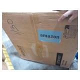 VASAGLE Round Cocktail Table, High Top Bar Pub Table with Metal Frame and Cross Base, for 2-3 People, Modern, Easy to Assemble, 23.6 x 41.1 Inches, Natural Walnut ULBT361K01V1