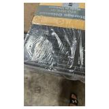 DUMOS 30in Foldable Storage Ottoman Bench, Storage Chest, End of Bed Foot Rest Stool with Padded Seat, Bedroom Bench for Living Room, Bedroom, Support 660lbs, Grey