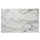 SoHome Cozy Living Anti Fatigue Mat Kitchen Mat Non Slip Stain Resistant Easy Clean 1/2 Inch Thick Kitchen Floor Mats, Marble White 20\" x 36\"