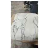 SoHome Cozy Living Anti Fatigue Mat Kitchen Mat Non Slip Stain Resistant Easy Clean 1/2 Inch Thick Kitchen Floor Mats, Marble White 20\" x 36\"