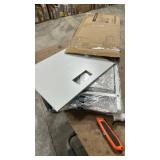 SONGMICS BELLAH Collection - Nightstand with Charging Station and App-Controlled Adjustable LED Lights, Bed Side Table, 2 Drawer and 1 Open Shelf, Bedroom, Cloud White and Snow White ULGS302WH01S