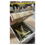 VASAGLE Bookcase, 6-Tier Bookshelf, Slim Shelving Unit for Bedroom, Bathroom, Home Office, Tempered Glass, Steel Frame, Metallic Gold ULGT500A01