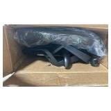 DUMOS Office Desk Chair - Ergonomic Mid Back with Lumbar Support & Rocking Mode, Height Adjustable with Fixed Armrest, Storage Back for Computer, Gaming, Conference, Meeting, 360 Swivel, Black