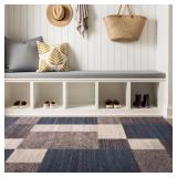 Rugshop Modern Boxes Design Non-Slip (Non-Skid) Area Rug for Entryway,Kitchen,Bedroom 4