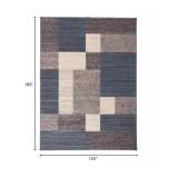 Rugshop Modern Boxes Design Non-Slip (Non-Skid) Area Rug for Entryway,Kitchen,Bedroom 4