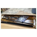 OLIXIS 5 Drawer Dresser Nightstand Classic Rust Brown, Wooden Top Metal Frame Fabric Storage Organizer for Bedroom Living Room Entryway, Wide TV Stand Closet Chest Furniture