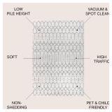 JONATHAN Y Boho Vintage Diamond Cream/Gray Oval Area Rug 3X5 ft, Moroccan Hype for Living Room, Bedroom, Kitchen, Office, Easy-Cleaning, High Traffic, Pet-Friendly, Non-Shedding (MOH101B-3OV)