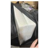 MLILY Foldable Mattress, 4 inch Single Tri Fold Memory Foam Mattress Topper, Floor Bed with Washable Cover for Camping, RV Travel and Guest Sleeping Mat, 75  X 25 " X 4", White