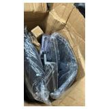 Flash Furniture Mallard Mid-Back Swivel Mesh Office Chair with Padded Seat and T-Arms, Height-Adjustable Ergonomic Padded Office Desk Chair, Black