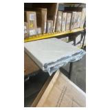 FurniEdge 4ft Folding Table with Adjustable Height, Heavy Duty Fold-in-Half Plastic Table with Steel Legs, Portable for Indoor, Outdoor, Picnic, Camping, Dining, Party, White