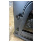 Sweetcrispy Freestanding Electric Fireplace Heater, 26" Indoor Fireplace with 3D Flame Effect, Overheating Safe Design, Energy Saving Space Heater with 12H Timer&Remote for Living Room, Bedroom, Black