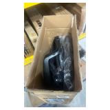 BestOffice | Ergonomic Office Chair | Mid-Back Swivel Desk Chair | Breathable Backrest & Lumbar Support | Adjustable Height | Sponge Seat | Rolling Wheels | Dark Black | for Adults & Women