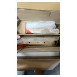 Nathan James Barker Classic Counter Height Wood Barstool with Leather Removable Cushion, Backless Island 24\" Bar Stool for Kitchen, Chestnut Brown, Set of 2