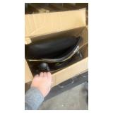 BestOffice | Ergonomic Office Chair | Mid-Back Swivel Desk Chair | Breathable Backrest & Lumbar Support | Adjustable Height | Sponge Seat | Rolling Wheels | Dark Black | for Adults & Women