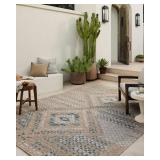 Loloi Amber Lewis Topanga Collection TOP-04 Natural/Aqua 3