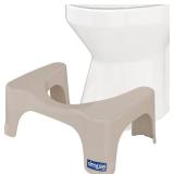 Squatty Potty Simple Toilet Stool 7-Inch in Taupe â Ergonomic Bathroom Accessory for Natural Squatting Posture, Doctor Recommended, Durable Plastic Design