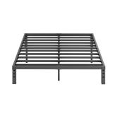 ZIYOO Full Bed Frames, 12 Inches Platform Bed Frame, 3500lbs Heavy Duty Steel Slat, Non-Slip Design, No Box Spring Needed, Easy Assembly, Quiet Noise Free, Under Bed Storage Space, Black