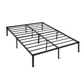 Amazon Basics-Metal Bed Frame, Non-Foldable Platform Bed, Easy Assembly, Queen, 60W x 80L in, Black