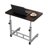 MilleLoom Small Standing Desk with Wheels, Portable Standing Desk Adjustable Height, Small Computer Desk Rolling Desks, Portable Laptop Standing Table for Home Office Study Bedroom Black