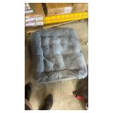 DUMOS Comfy Chair for Adults, Soft Faux Fur Folding Lounge for Bedroom Living Room Dorm Rooms Flexible Reading Chair for Teens, Large Size Foldable (Square-Gray)